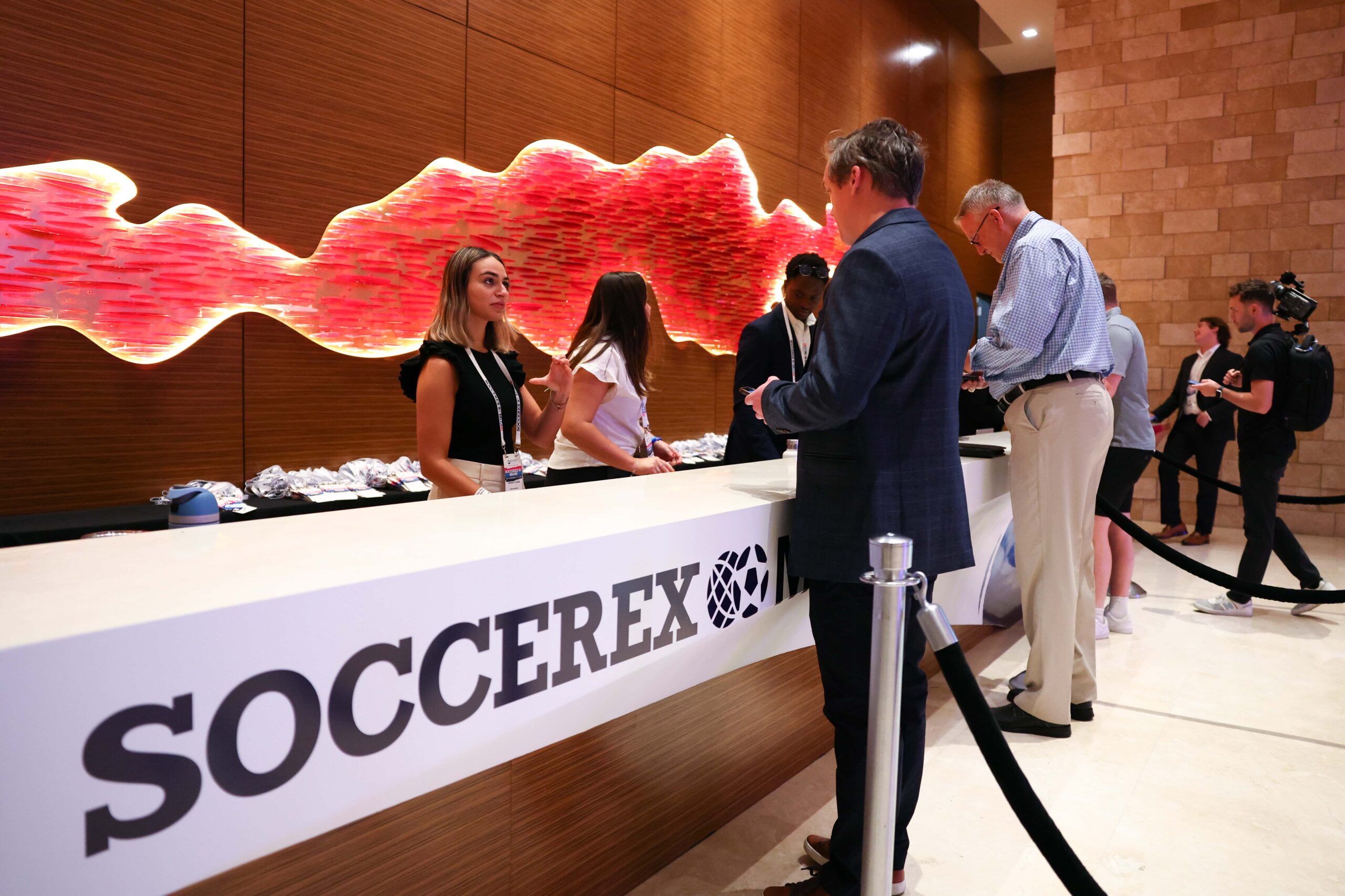 HOLLYWOOD, FLORIDA - NOVEMBER 13: Images from day one of Soccerex Conference at Seminole Hard Rock Hotel & Casino Hollywood on November 13, 2024 in Hollywood, Florida. (Photo by Megan Briggs/Getty Images for Soccerex)